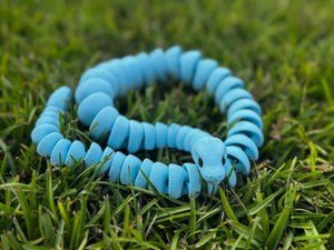 Matte Snake 3D Printed Fidget Toy | Large Reptile Sensory Toy by Mushroom Lady Co, paper gift detail photo 10