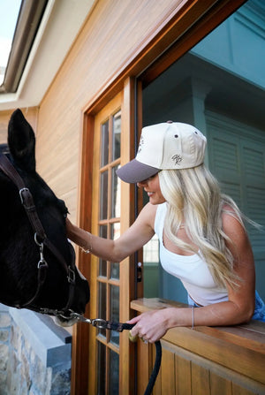 Meet me at the Rodeo - Brown Vintage Trucker Hat by KenzKustomz, Southern lifestyle apparel detail photo 7