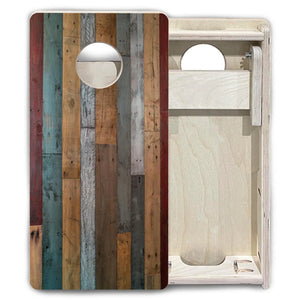 Metallic Wood Planks - Mini or Vacation Size Cornhole Boards by Cornhole Solutions, custom cornhole board detail photo 6