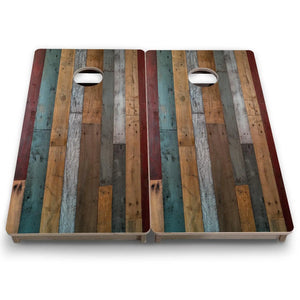 Metallic Wood Planks - Mini or Vacation Size Cornhole Boards by Cornhole Solutions, custom cornhole board detail photo 7