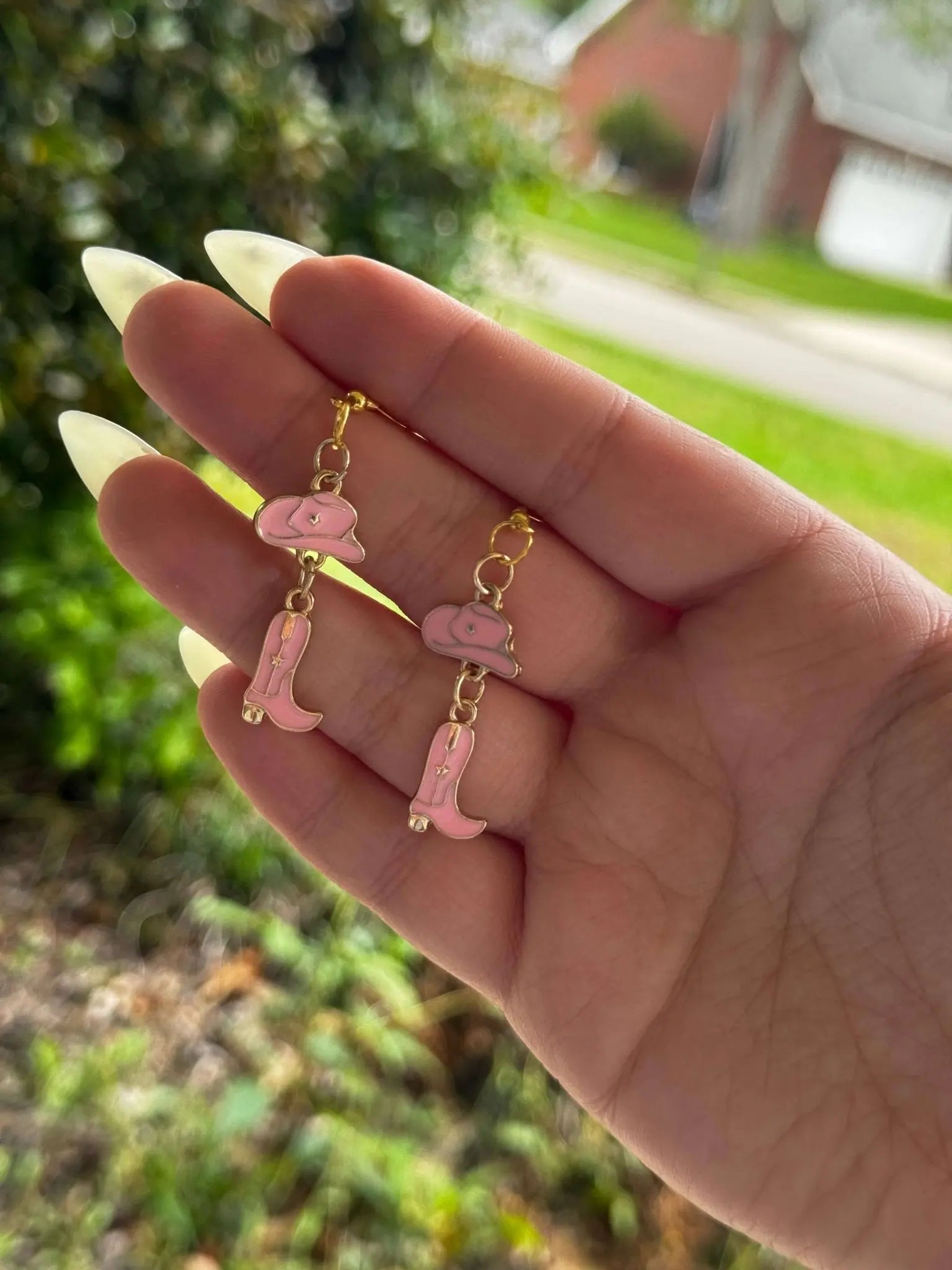 Midwestern Princess Earrings | Cowgirl Cottagecore Jewelry Gift by Mushroom Lady Co, handmade jewelry main product photo