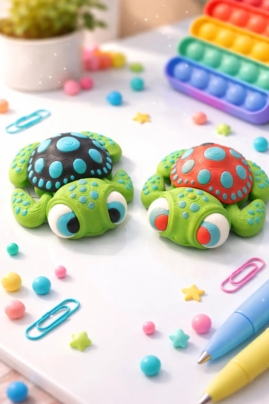 Mini Fidget Turtle Wholesale – 2" Articulated Fidget & Magnet Bulk Packs | Classroom Rewards by The Tween Space, Southern home decor detail photo 2