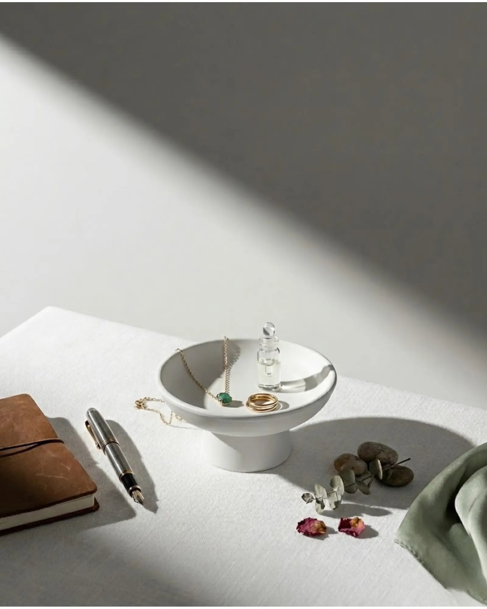Mini Footed Bowl by Believe Candle, Southern home decor detail photo 4