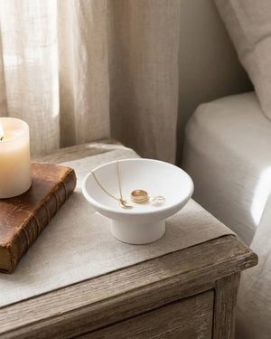 Mini Footed Bowl by Believe Candle, Southern home decor detail photo 6