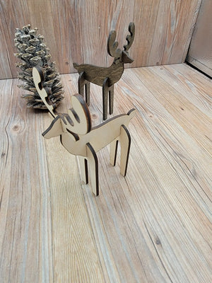 Mini Reindeer Decor by EverLee Creations, Southern home decor main product photo