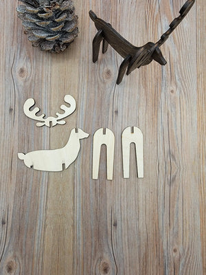 Mini Reindeer Decor by EverLee Creations, Southern home decor detail photo 2
