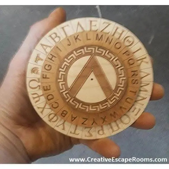 Mini Spartan Cipher Wheel for Escape Rooms by Creative Escape Rooms, Southern lifestyle apparel main product photo
