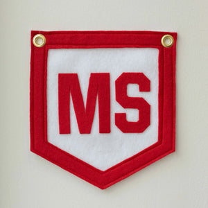 Mini State Pennant by Crooked Letter, Southern home decor detail photo 3
