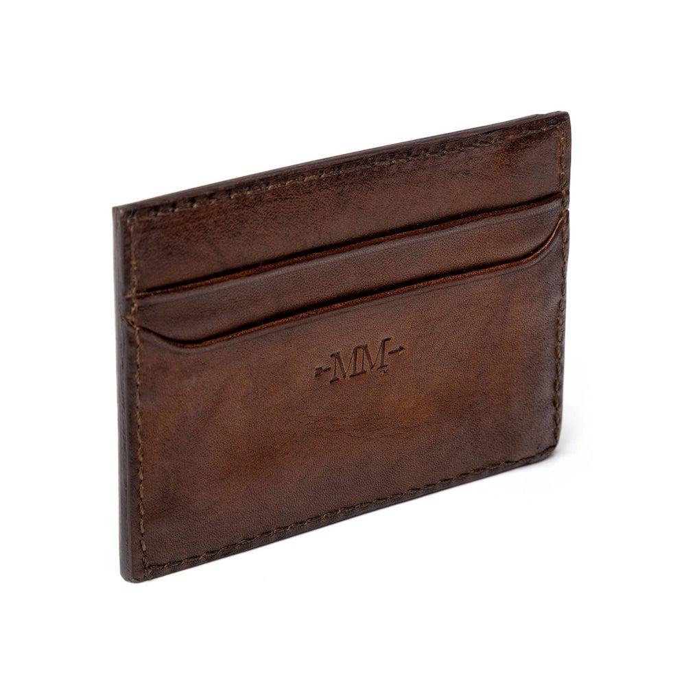Benjamin Leather Front Pocket Wallet by Mission Mercantile Leather Goods, Southern food gift detail photo 7