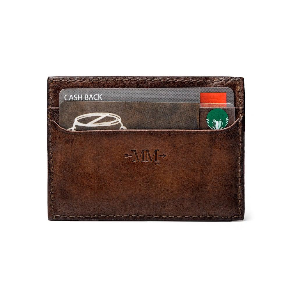 Benjamin Leather Front Pocket Wallet by Mission Mercantile Leather Goods, Southern food gift detail photo 8