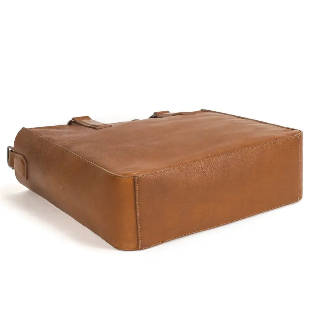 Ellington Leather Market Tote by Mission Mercantile Leather Goods, handmade leather goods detail photo 8