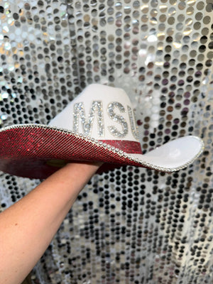 Mississippi State University by Rhinestone Cowgirl, custom hat detail photo 2