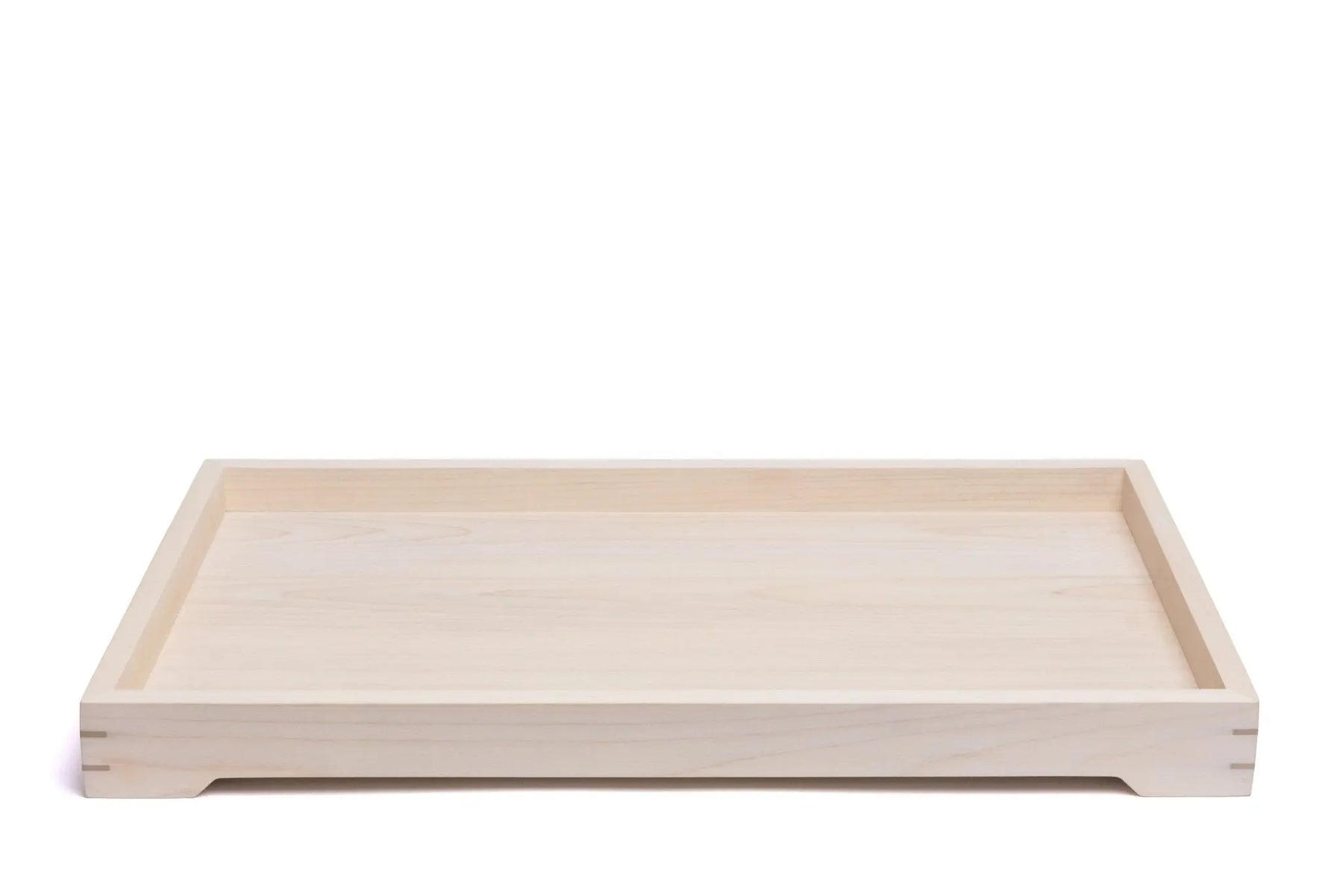 Modern Wooden Tray with Brass Details by Alabama Sawyer, Southern home decor detail photo 4