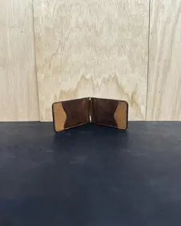 Money Clip Wallets by Kw Leatherworks, handmade leather goods detail photo 4