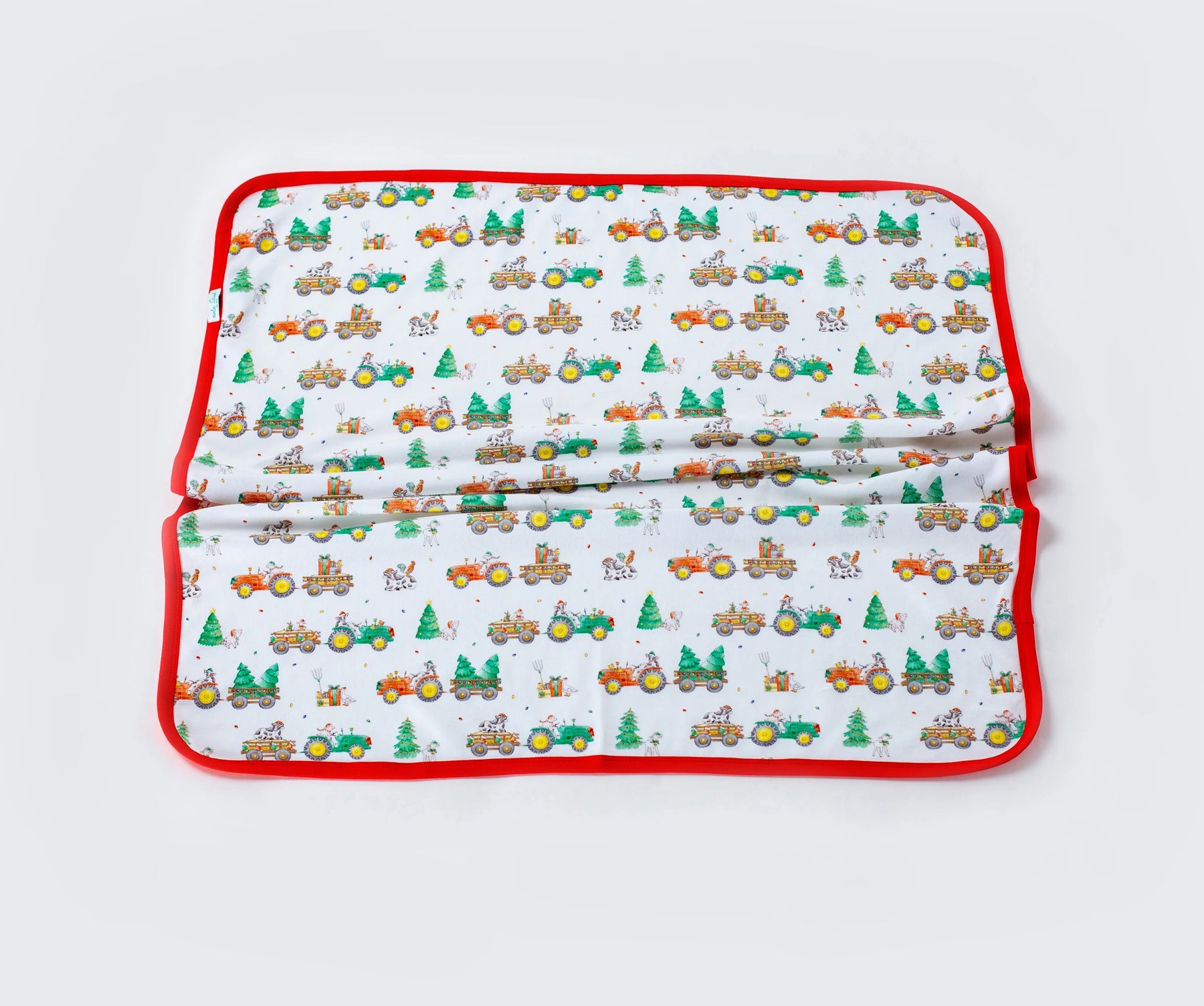 Moo-y Christmas Organic Cotton Christmas Baby Blanket by Nola Tawk, children's boutique clothing main product photo