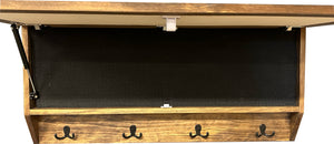 Moose Hunting Hidden Gun Storage Coat Rack Concealment Shelf with Hooks for Coats, Bags, & Hats by Bellewood Designs, Southern home decor detail photo 11