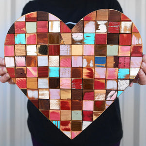 Mosaic Hearts by Dennehey Design Co., Southern home decor main product photo