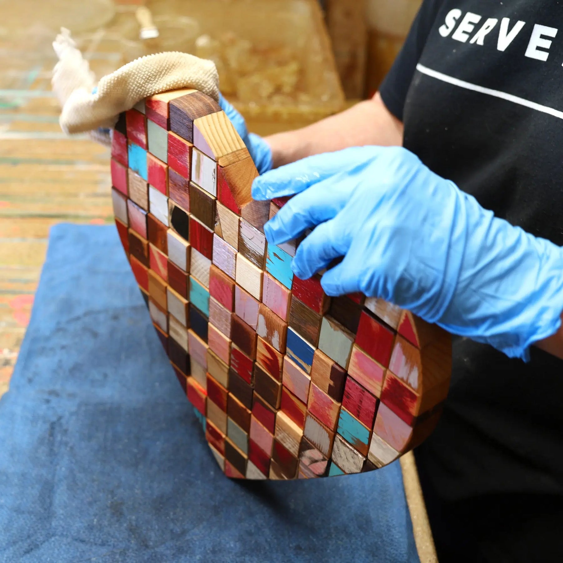 Mosaic Hearts by Dennehey Design Co., Southern home decor detail photo 4