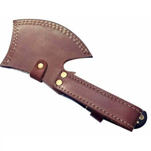 Damascus Bearded Hatchet with Contoured Full Tang Handle by JW SteelCrafts, Southern lifestyle apparel detail photo 4