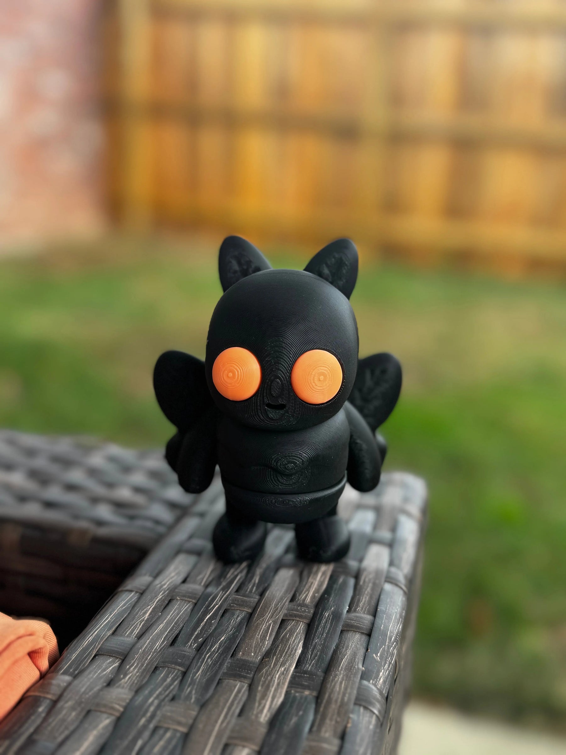 Mothman 3D Printed Fidget Toy | Large Cryptid Sensory Toy by Mushroom Lady Co, paper gift main product photo