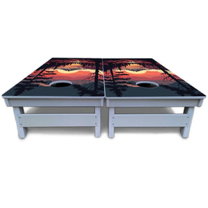 Mountain Sunset Cornhole Boards - All Weather Series by Cornhole Solutions, custom cornhole board detail photo 5