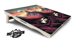 Mountain Sunset Cornhole Boards - Pro Solution Lite Series by Cornhole Solutions, custom cornhole board detail photo 19