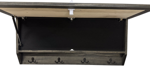 Mountain Scene Concealed Gun Storage Coat, Key, Bag Storage by Bellewood Designs, handmade leather goods detail photo 12