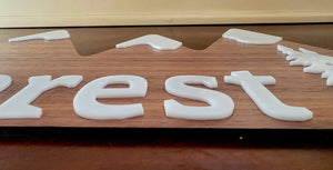 Mountains Personalized sign by EverLee Creations, Southern home decor detail photo 4