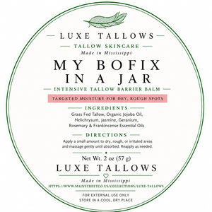 Luxe Tallows My Bofix in a Jar — Concentrated Tallow Balm for Targeted Repair | 2 oz by Luxe Tallows, natural skincare detail photo 2