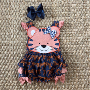 Navy Tiger Bubble detail view by Seven Lantern Lane
