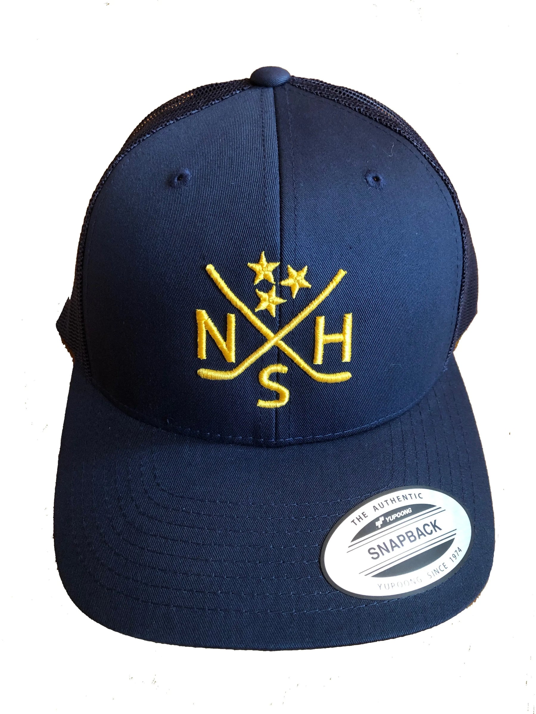 NSH X Hockey Sticks Hat Snapback (Navy/Navy) by So Nashville, Southern lifestyle apparel main product photo