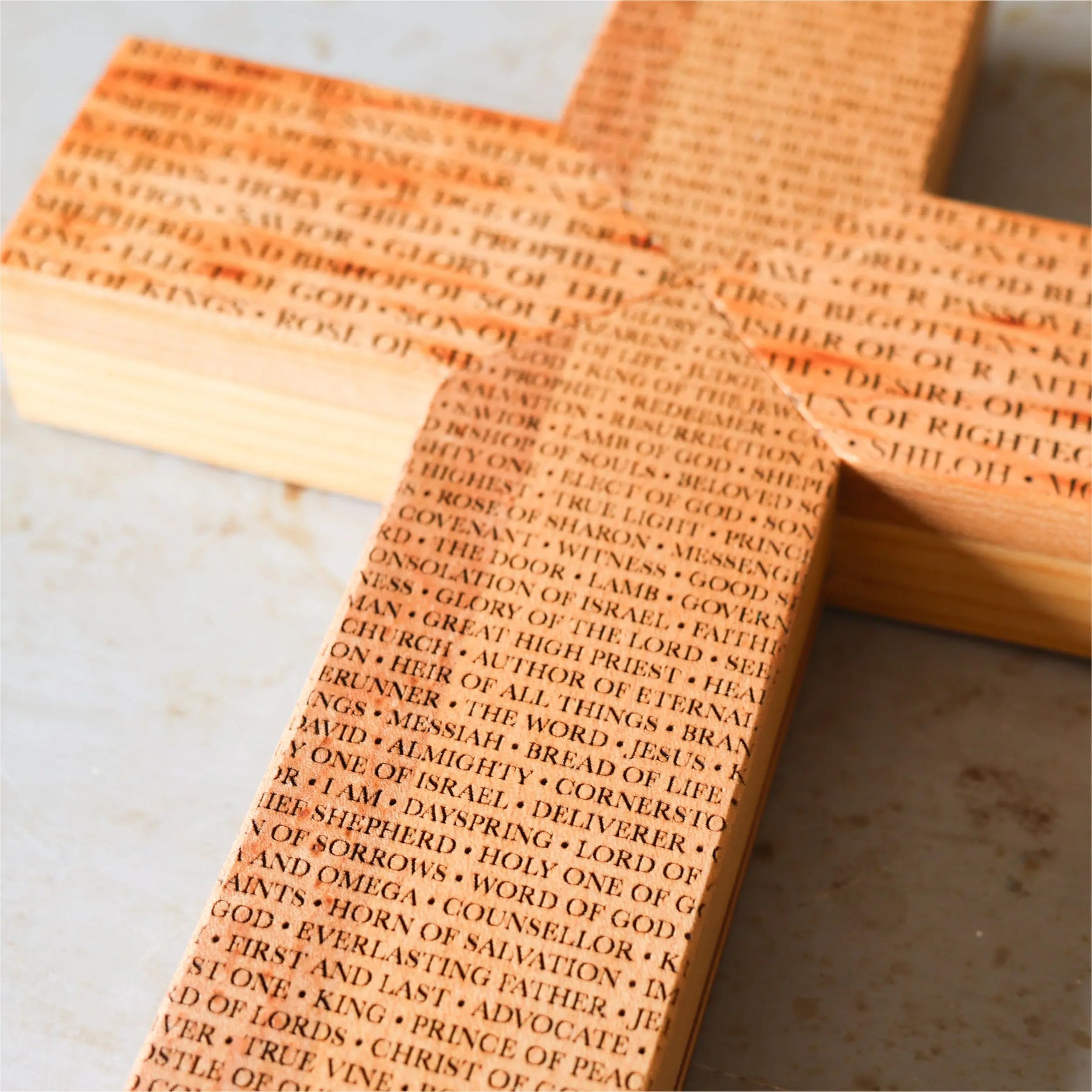 Names of the Savior Cross by Dennehey Design Co., religious items detail photo 7
