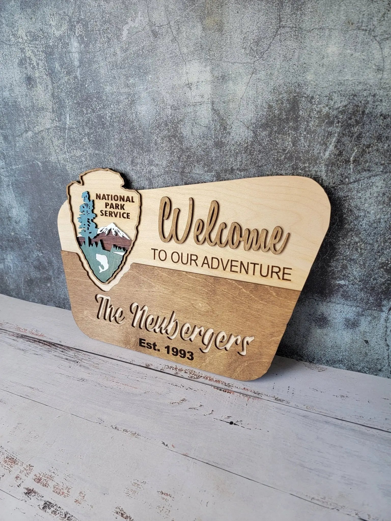 National Park Service Welcome Sign by EverLee Creations, Southern home decor detail photo 8