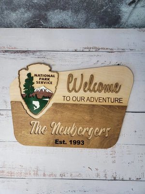 National Park Service Welcome Sign by EverLee Creations, Southern home decor detail photo 10