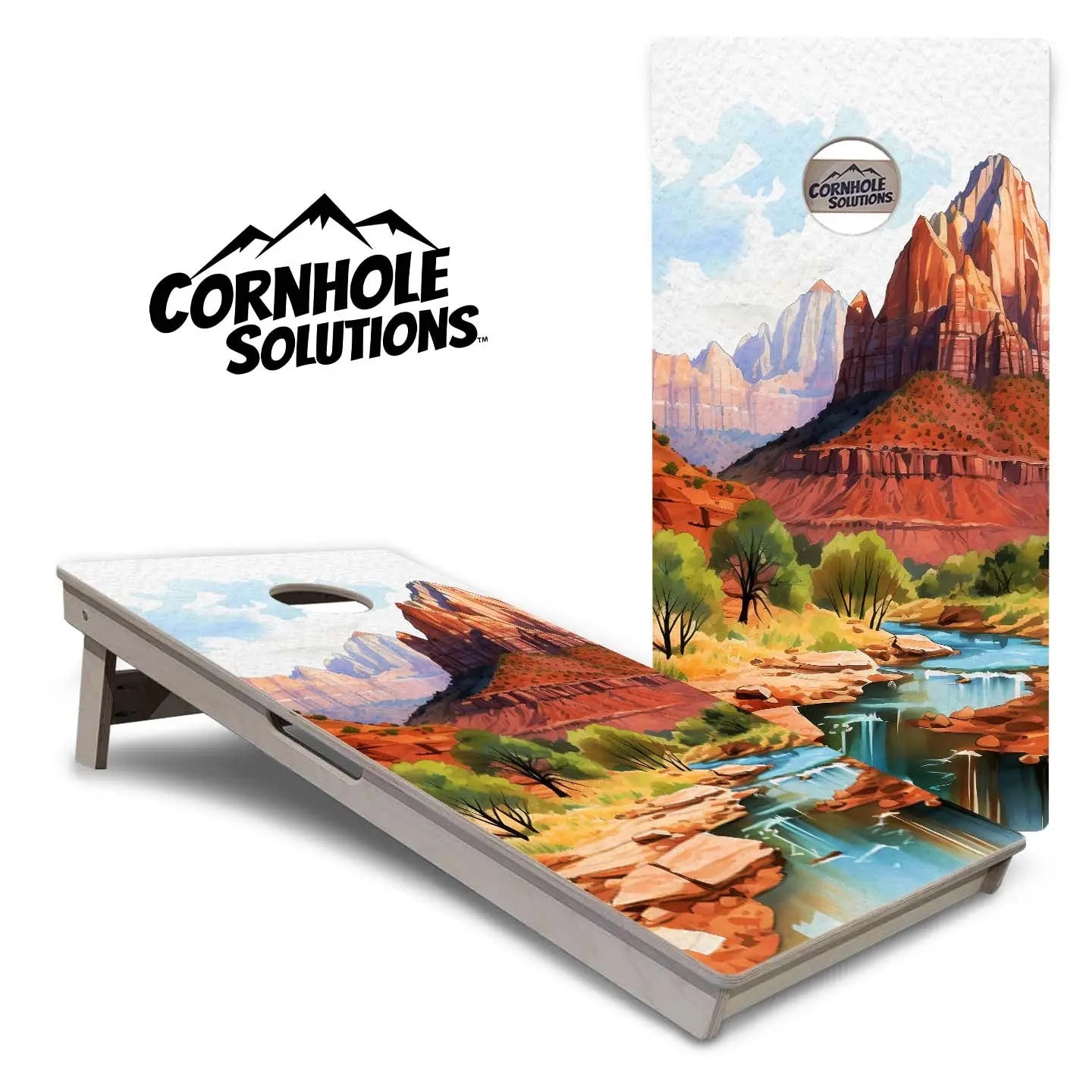 National Parks Cornhole Boards - Professional Tournament Series (10 options) by Cornhole Solutions, custom cornhole board main product photo