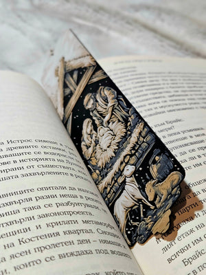 Nativity Scene Christmas Bookmark – Holy Family Christmas Bookmark by The Tween Space, paper gift detail photo 2