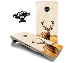 Natural Deer & Fish Cornhole Boards - Pro Solution Elite Series by Cornhole Solutions, custom cornhole board detail photo 3