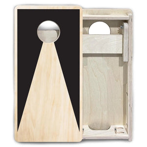 Natural Keyhole - Mini or Vacation Size Cornhole Boards by Cornhole Solutions, custom cornhole board detail photo 6