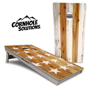Natural Large SS Cornhole Boards - Professional Tournament Series by Cornhole Solutions, custom cornhole board main product photo