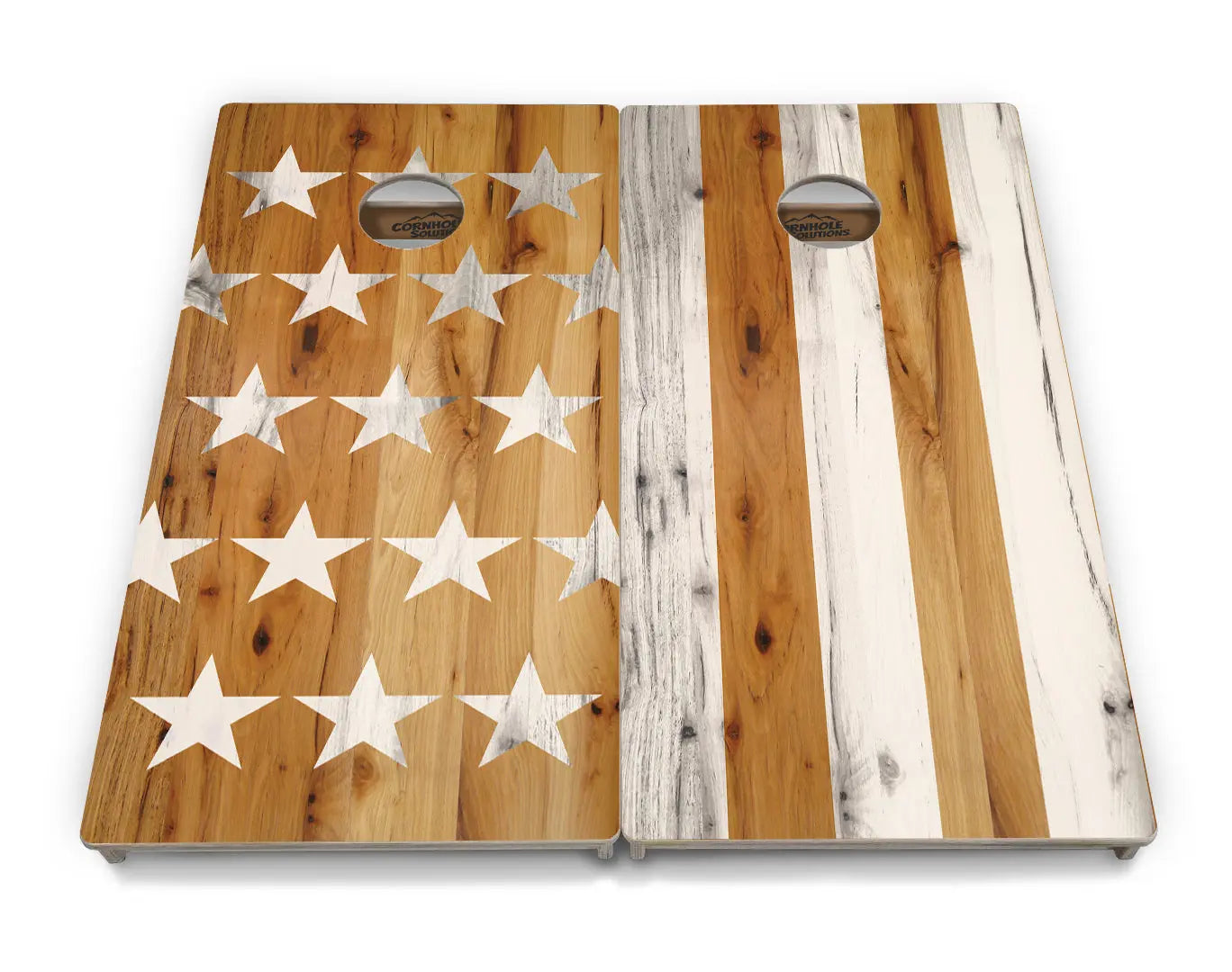 Natural Large SS Cornhole Boards - Professional Tournament Series by Cornhole Solutions, custom cornhole board detail photo 2