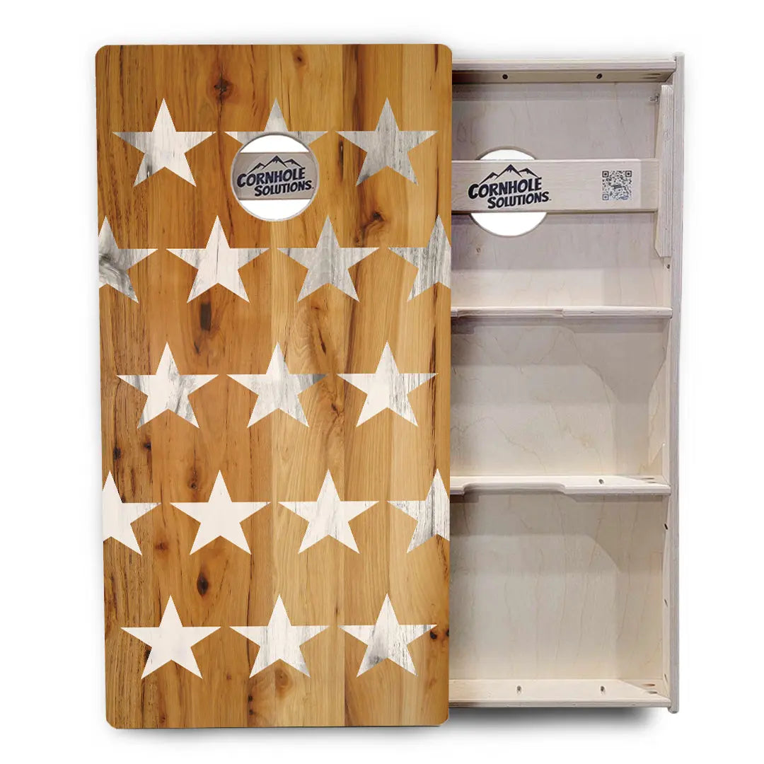 Natural Large SS Cornhole Boards - Professional Tournament Series by Cornhole Solutions, custom cornhole board detail photo 3