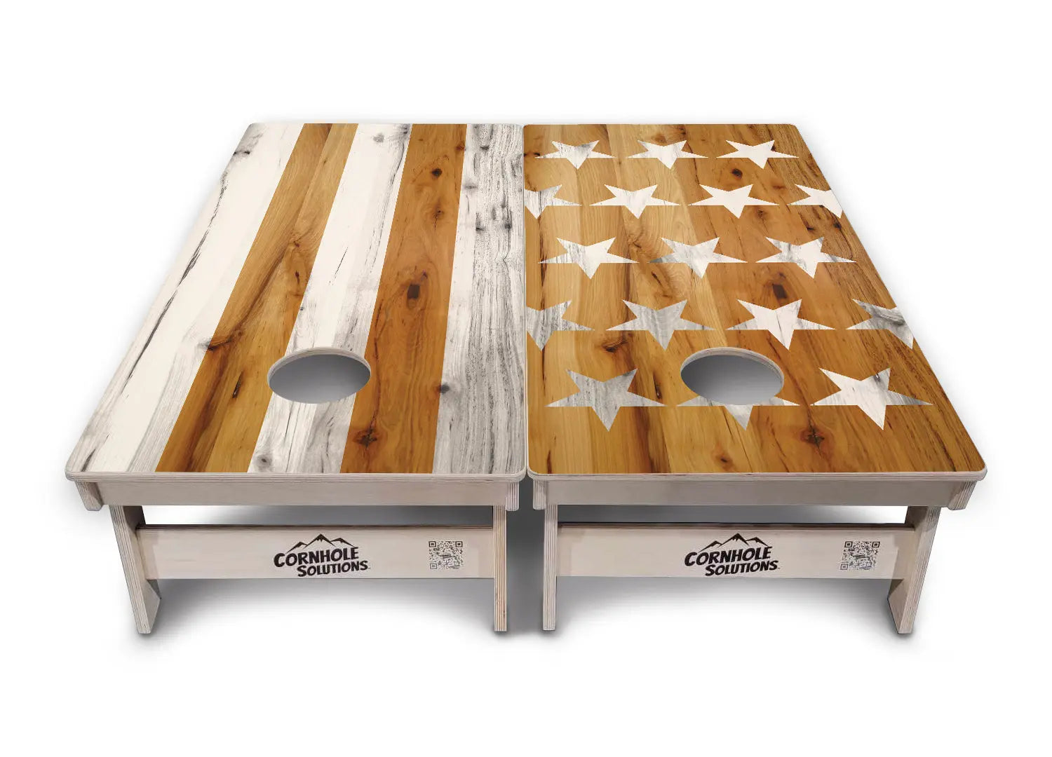 Natural Large SS Cornhole Boards - Professional Tournament Series by Cornhole Solutions, custom cornhole board detail photo 7
