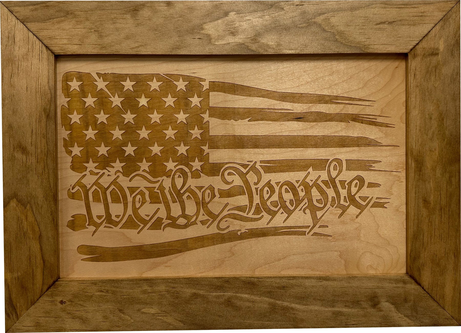 American Flag Gun Cabinet We The People Decorative and Secure Hidden Gun Safe (Natural) by Bellewood Designs, Southern home decor detail photo 3