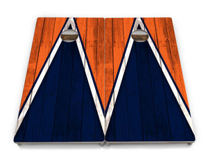 Team Color Triangle Cornhole Boards - Professional Tournament Series