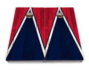 Team Color Triangle Cornhole Boards - Professional Tournament Series