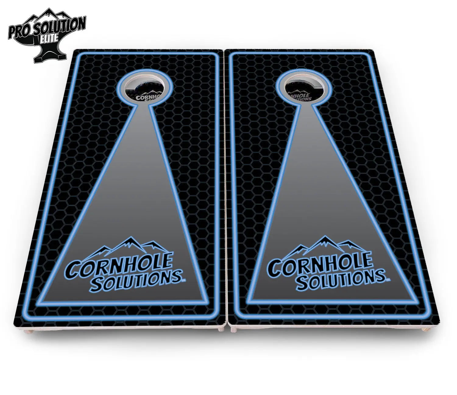 Neon CS Cornhole Boards - Pro Solution Elite Series by Cornhole Solutions, custom cornhole board detail photo 4