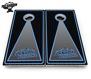Neon CS Cornhole Boards - Pro Solution Elite Series by Cornhole Solutions, custom cornhole board detail photo 4