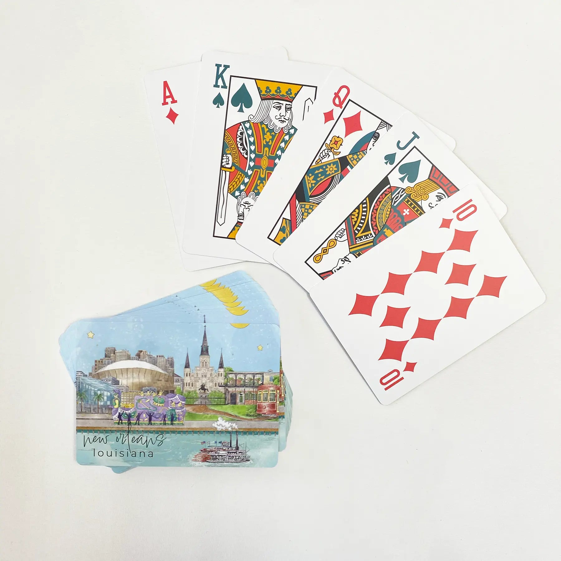 New Orleans Skyline Playing Cards by Nola Tawk, paper gift main product photo