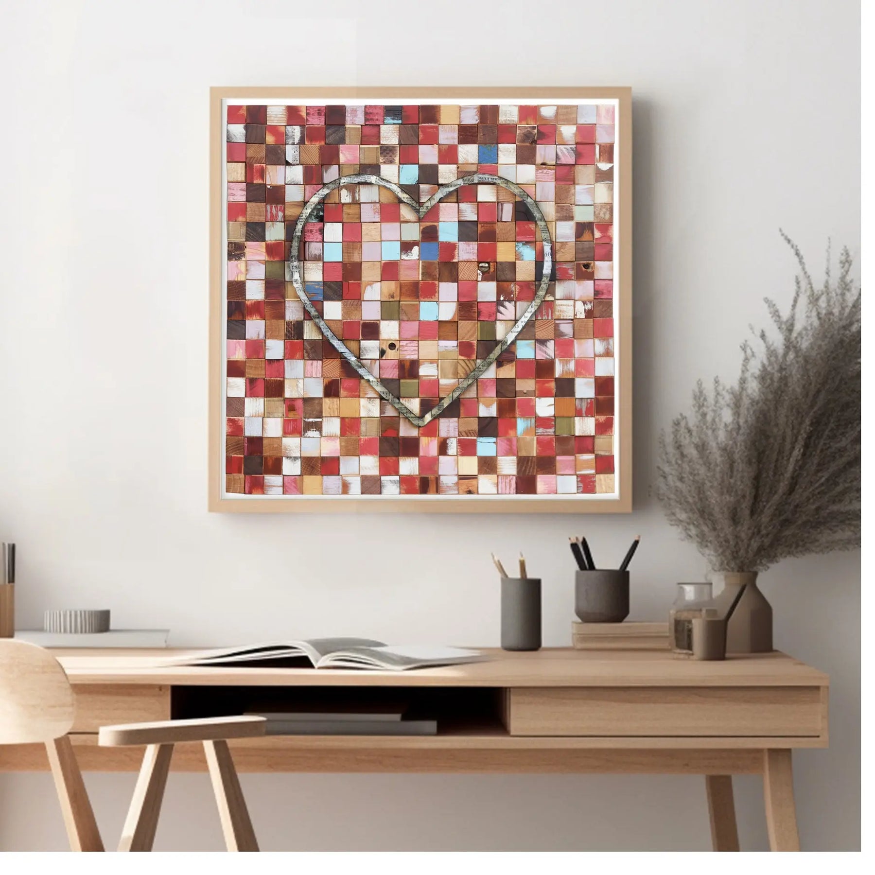 New Song In My Heart Mosaic Art Prints by Dennehey Design Co., paper gift main product photo