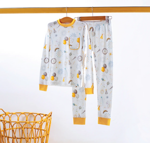 New Year's Eve Organic Cotton Kids Pajamas by Nola Tawk, Southern food gift main product photo